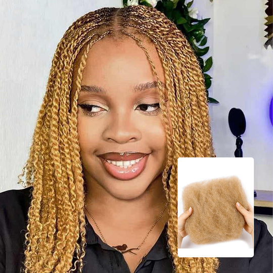 BLL Afro Kinkys Bulk Human Hair For Mini Twist 100% Real Hair 1 Pack/50G