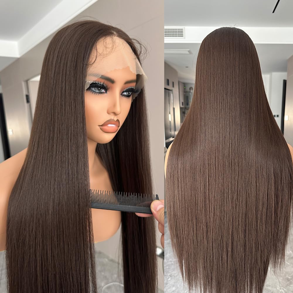 30 Inch Honey Blonde HD Lace Front Wig Pre Plucked Ready to Wear Glueless 13x5x1 Highlight Synthetic Lace Front Wig for Women