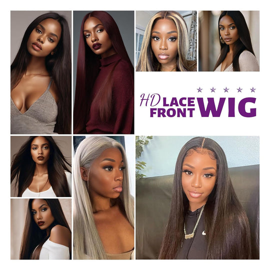 30 Inch Honey Blonde HD Lace Front Wig Pre Plucked Ready to Wear Glueless 13x5x1 Highlight Synthetic Lace Front Wig for Women