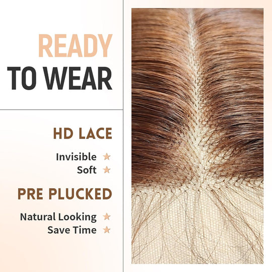 30 Inch Honey Blonde HD Lace Front Wig Pre Plucked Ready to Wear Glueless 13x5x1 Highlight Synthetic Lace Front Wig for Women