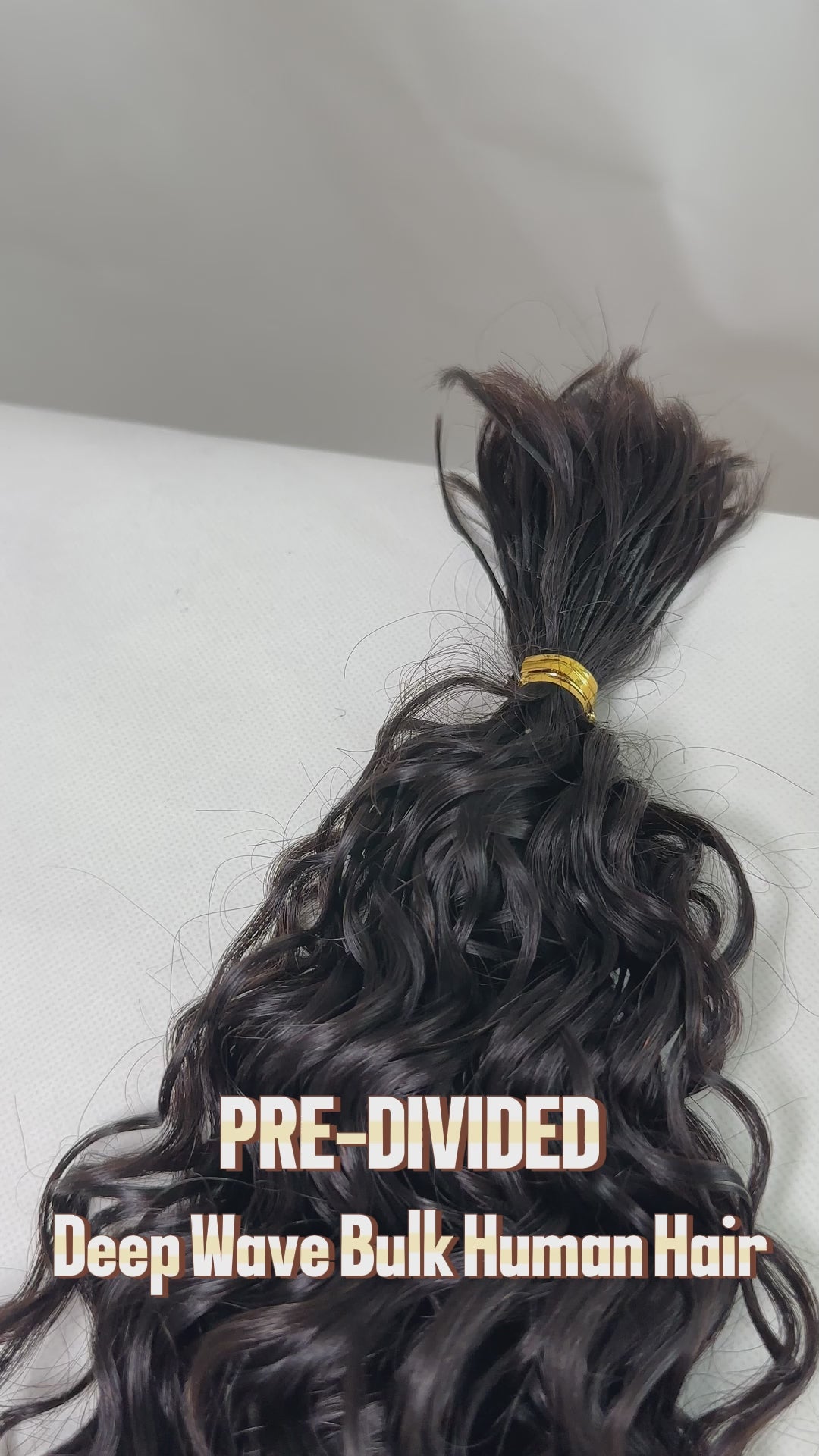 BLL Pre-Divided Deep Wave Human Braiding Hair for Boho Braids