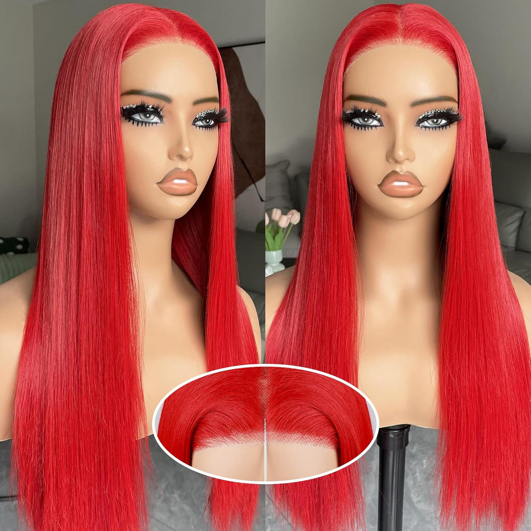 BLL Wear and Go Glueless Wigs, Pre Plucked Pre Cut Lace 6x4.5 Lace Front Wig for Beginners 26inch Natural Black Straight Glueless Synthetic Wig for Black Women